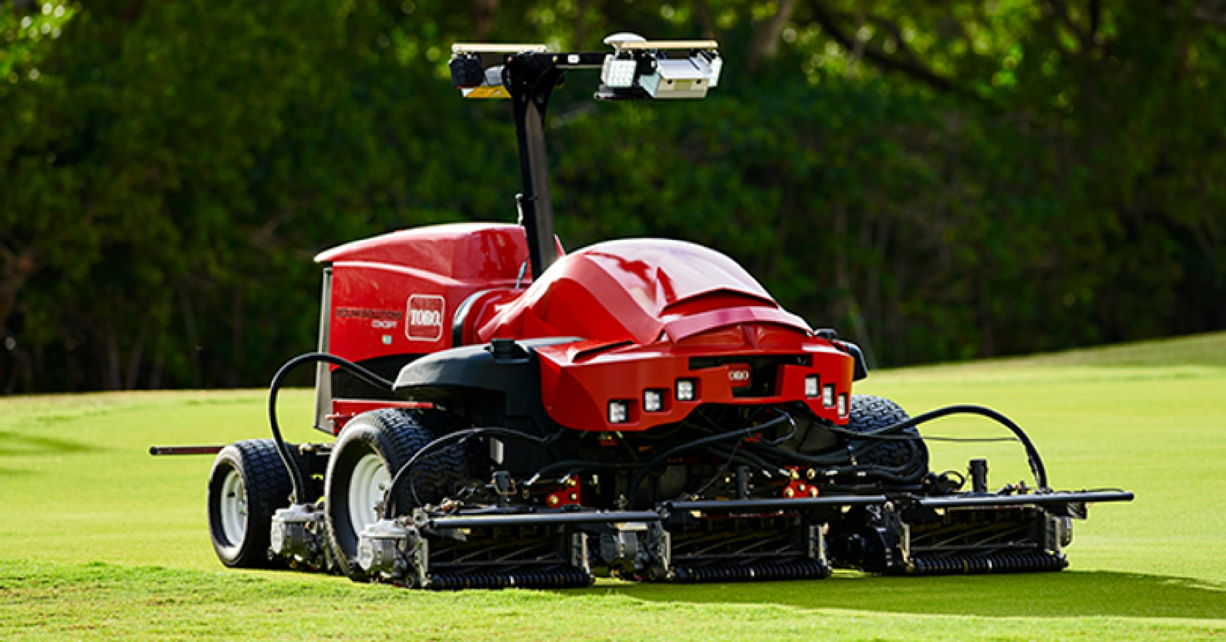 Lawn mower red color